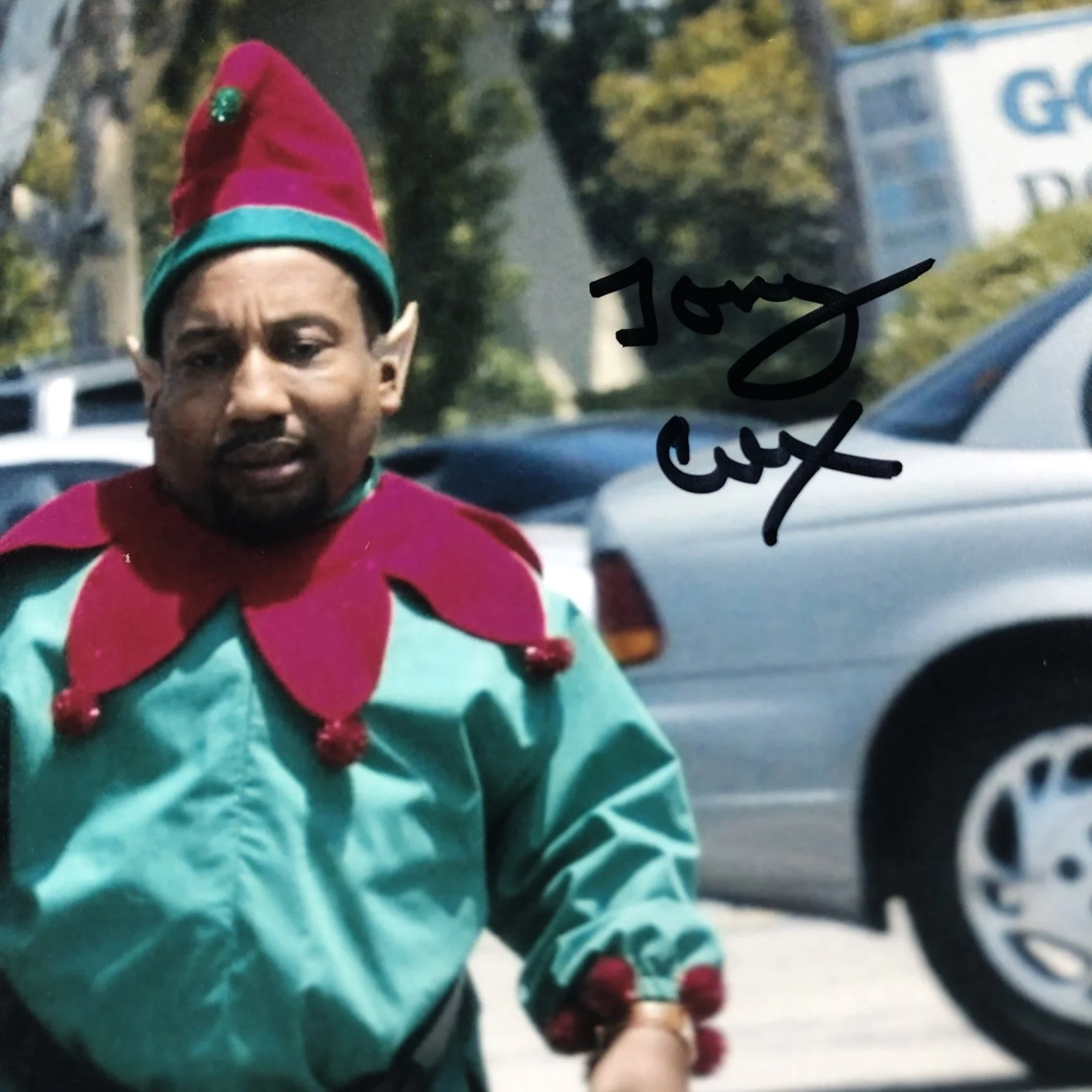 8x10 Bad Santa Photo w/Billy Bob Thorton & Marcus Signed by Tony Cox Beckett COA, изображение 4
