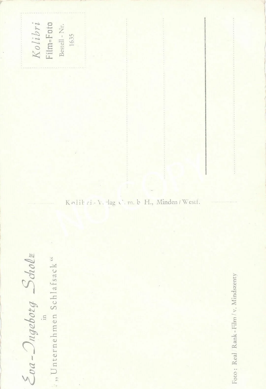 100% Original Autograph Card Signed by Eva-Ingeborg Scholz J1.4, изображение 2