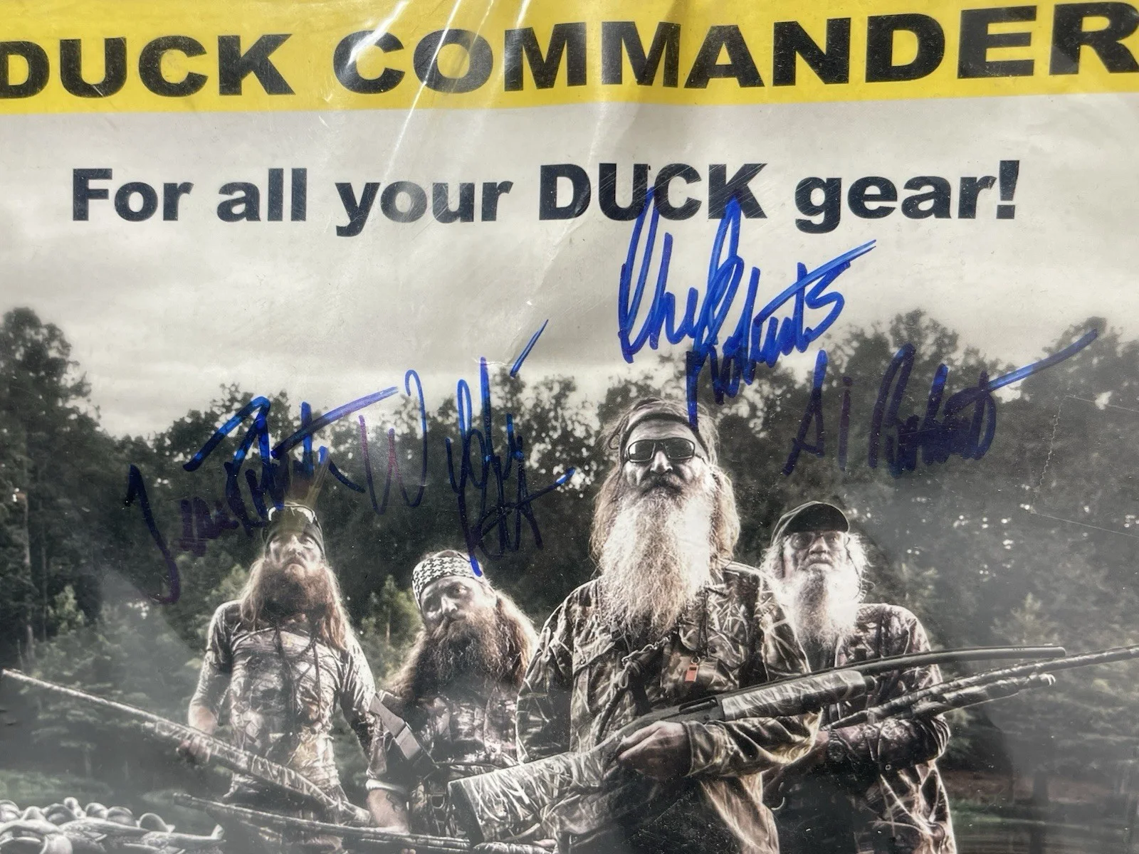 Duck Commander Signed Original Flyer Duck Dynasty TV Show Autographed, image 2