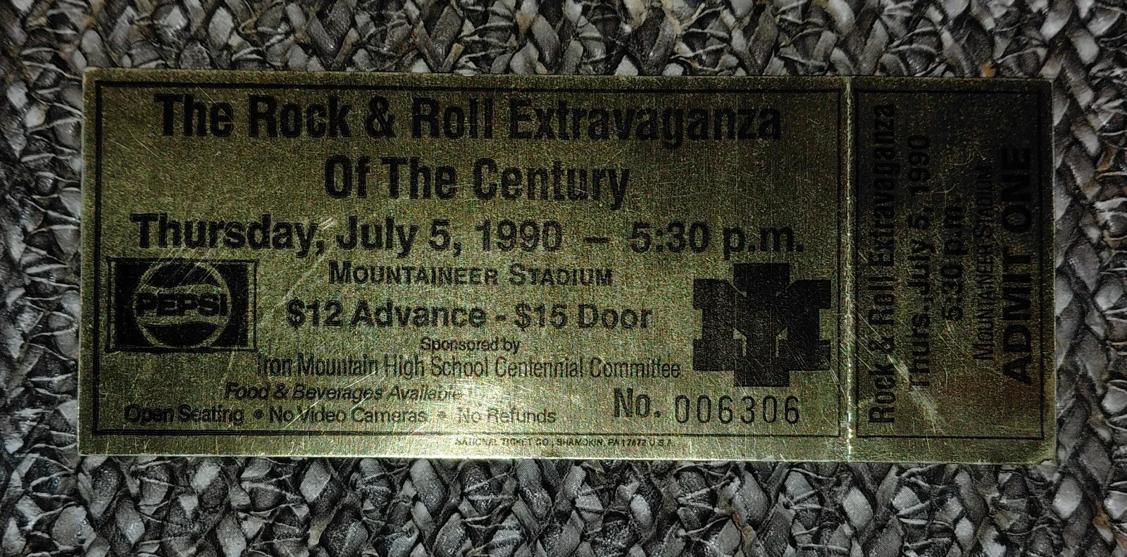 The Turtles SIGNED 1990 Rock & Roll Ticket Mark Volman Howard Kaylan Flo & Eddie, изображение 3