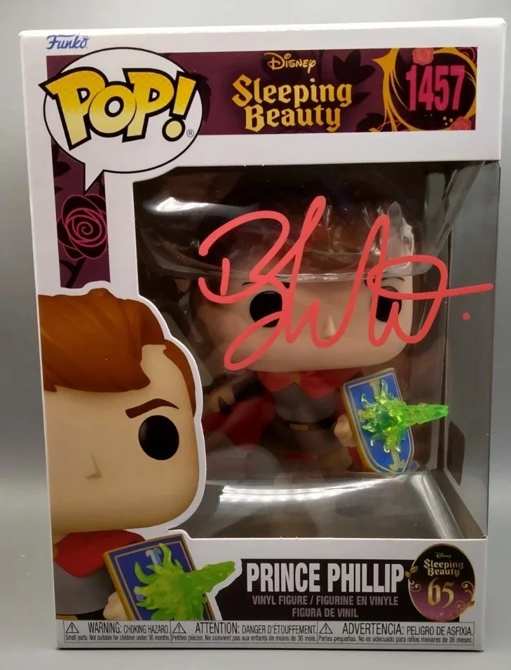 Brenton Thwaites — Brenton Thwaites Prince Phillip Funko Pop#1457 Signed Autographed COA#18519 AUTO, изображение 2