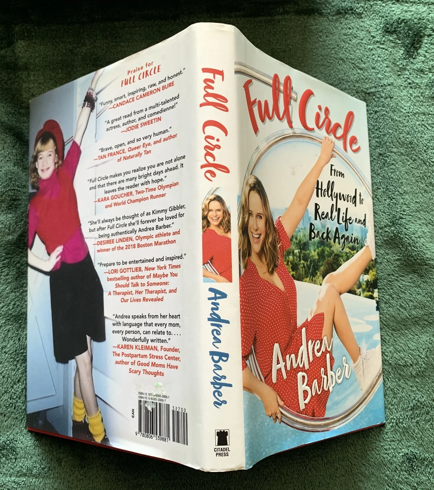 Andrea Barber — Andrea Barber signed book HC/DJ 1st edition 1st printing Full Circle Full House, image 3