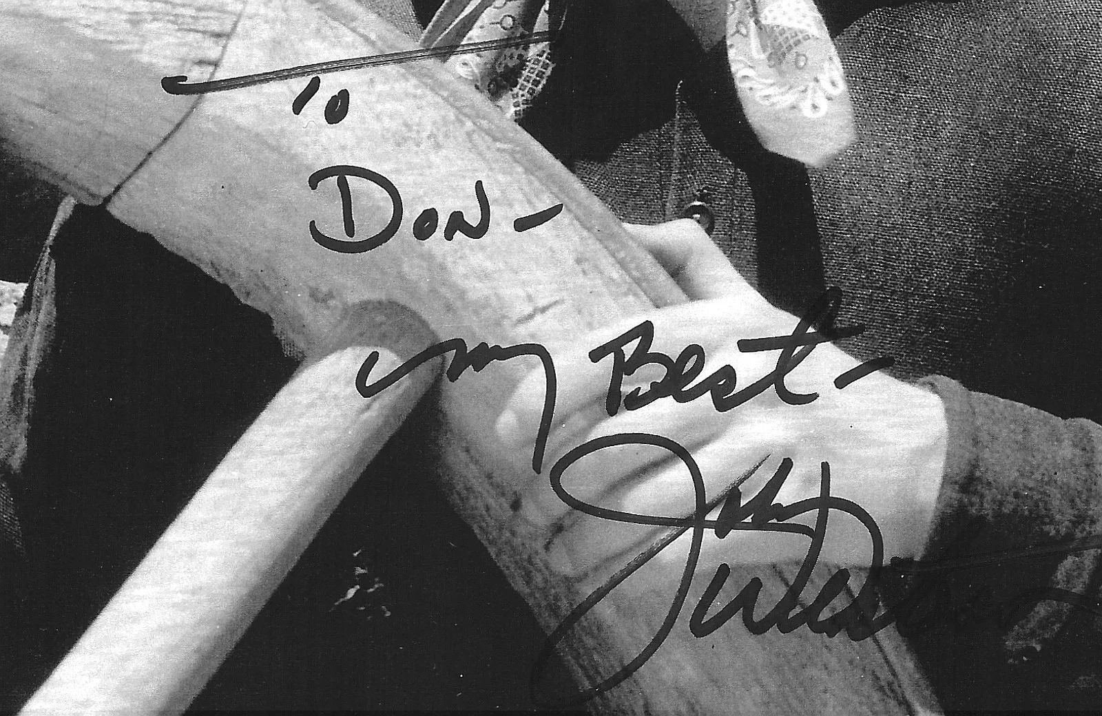 AUTOGRAPHED 8X10 JOHNNY WESTERN ACTOR SINGER PALIDAN SEE SCAN DESCRIPTION B4UBID, image 2