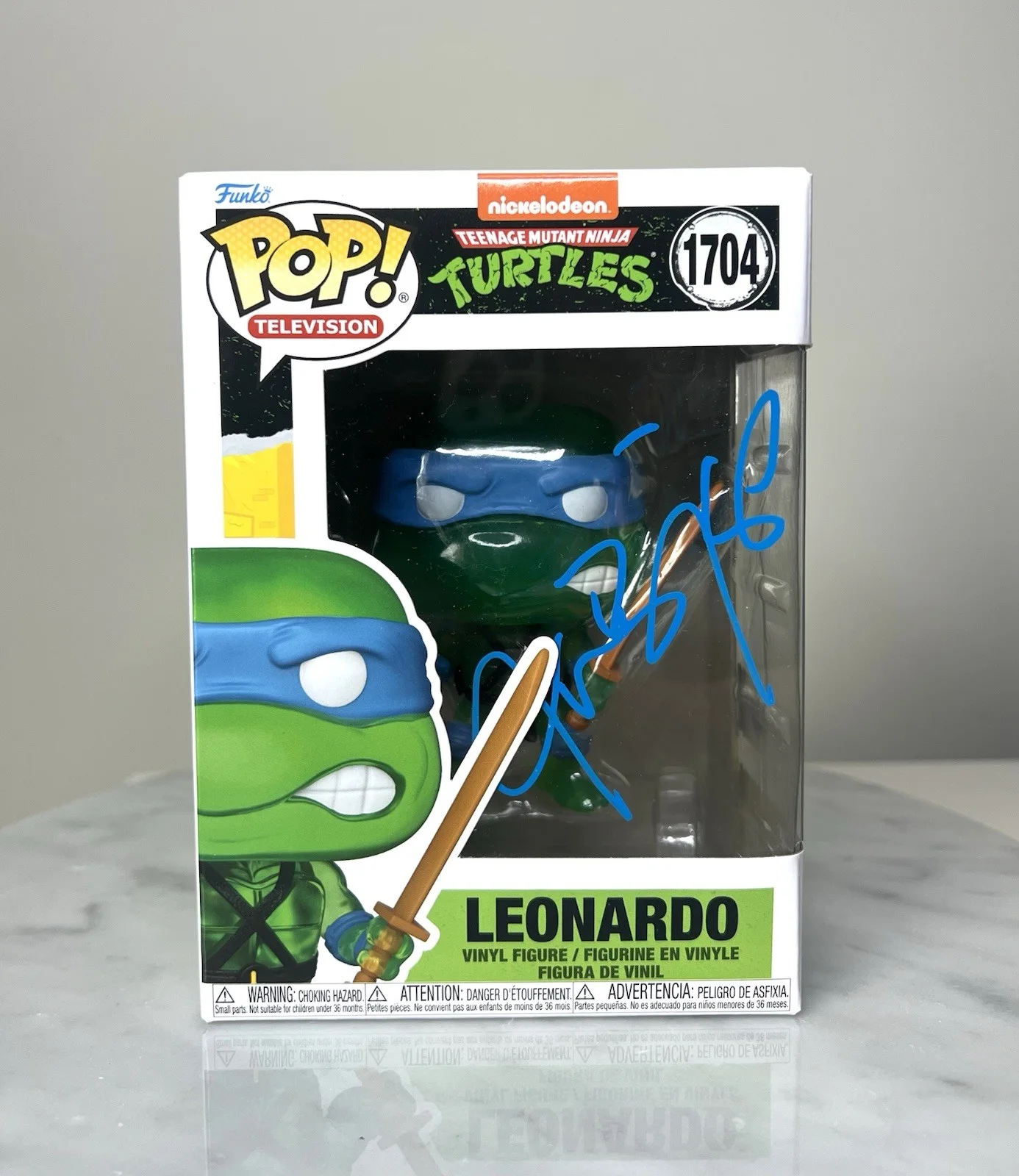 Jason Biggs — Jason Biggs Signed Leonardo Action Figure Signed Funko Pop SWAU COA