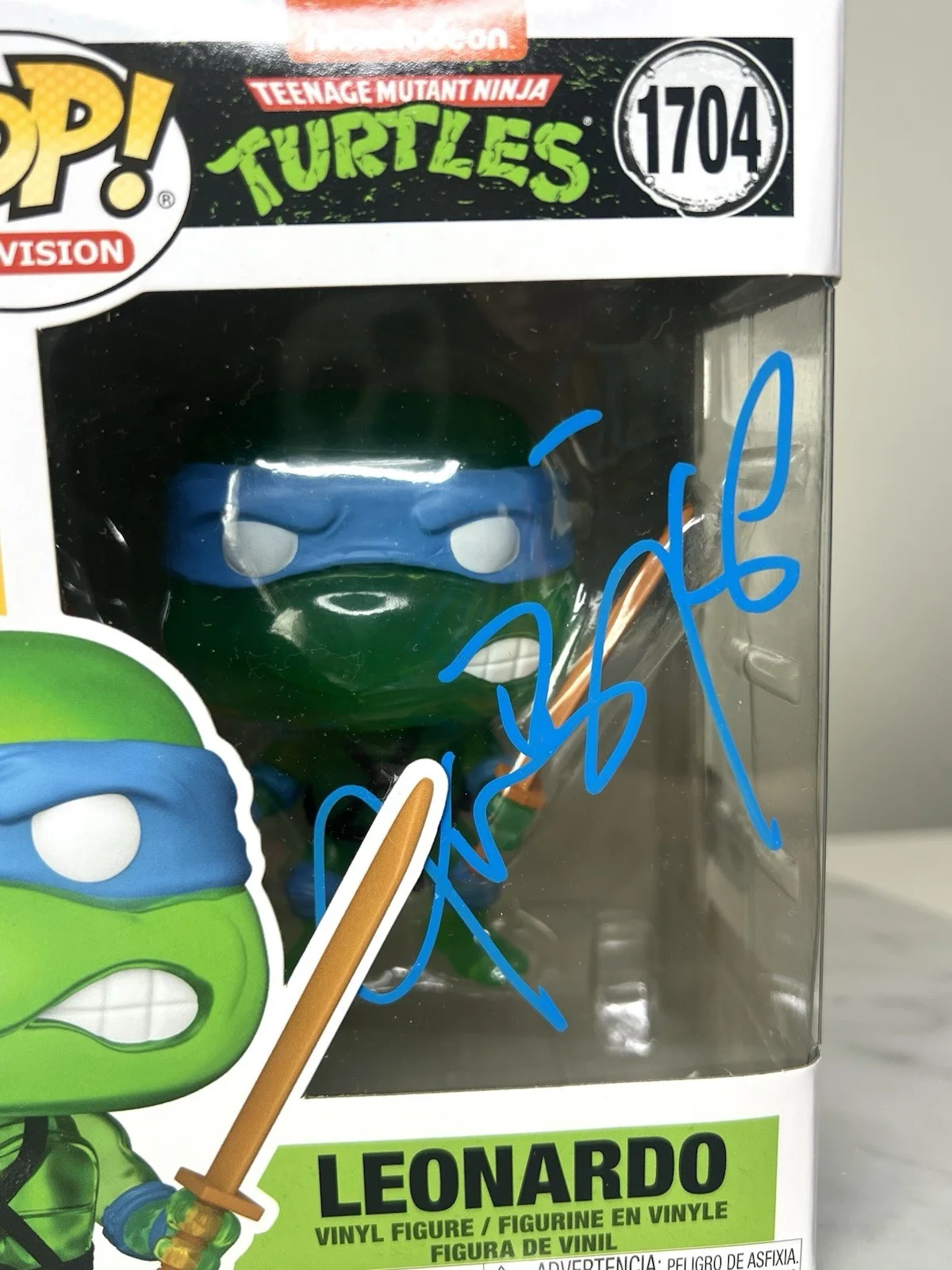 Jason Biggs — Jason Biggs Signed Leonardo Action Figure Signed Funko Pop SWAU COA, image 2