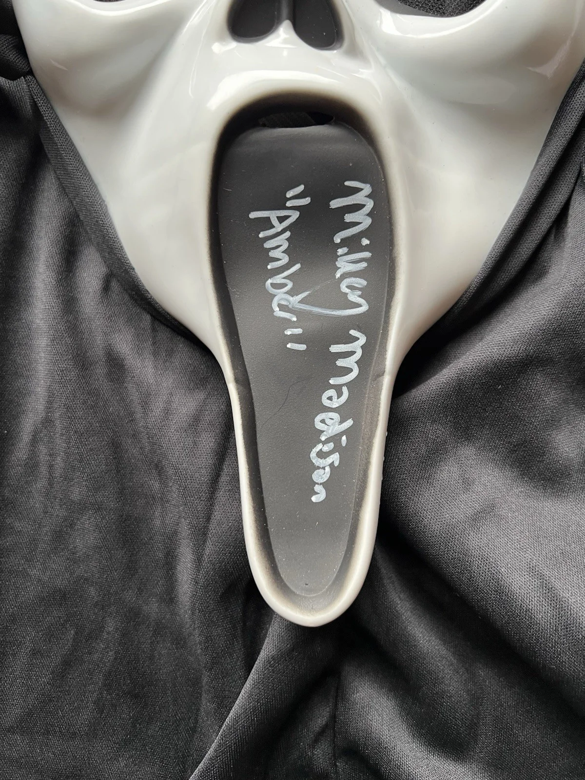 Mikey Madison — Mikey Madison autographed signed Ghostface Fun World UW mask Beckett COA horror, image 2