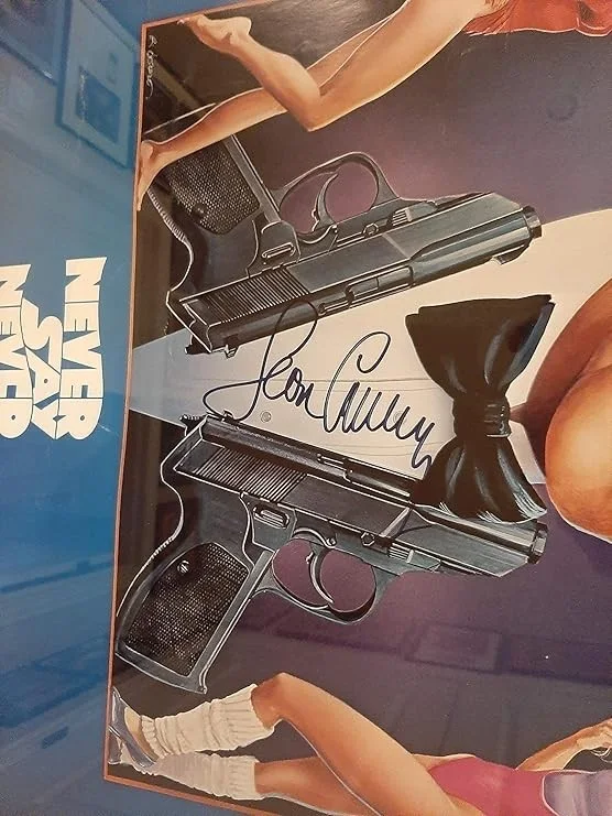 Michael Madsen — * SEAN CONNERY * signed vintage "Never Say Never Again" 26x38 movie poster 1983, image 3