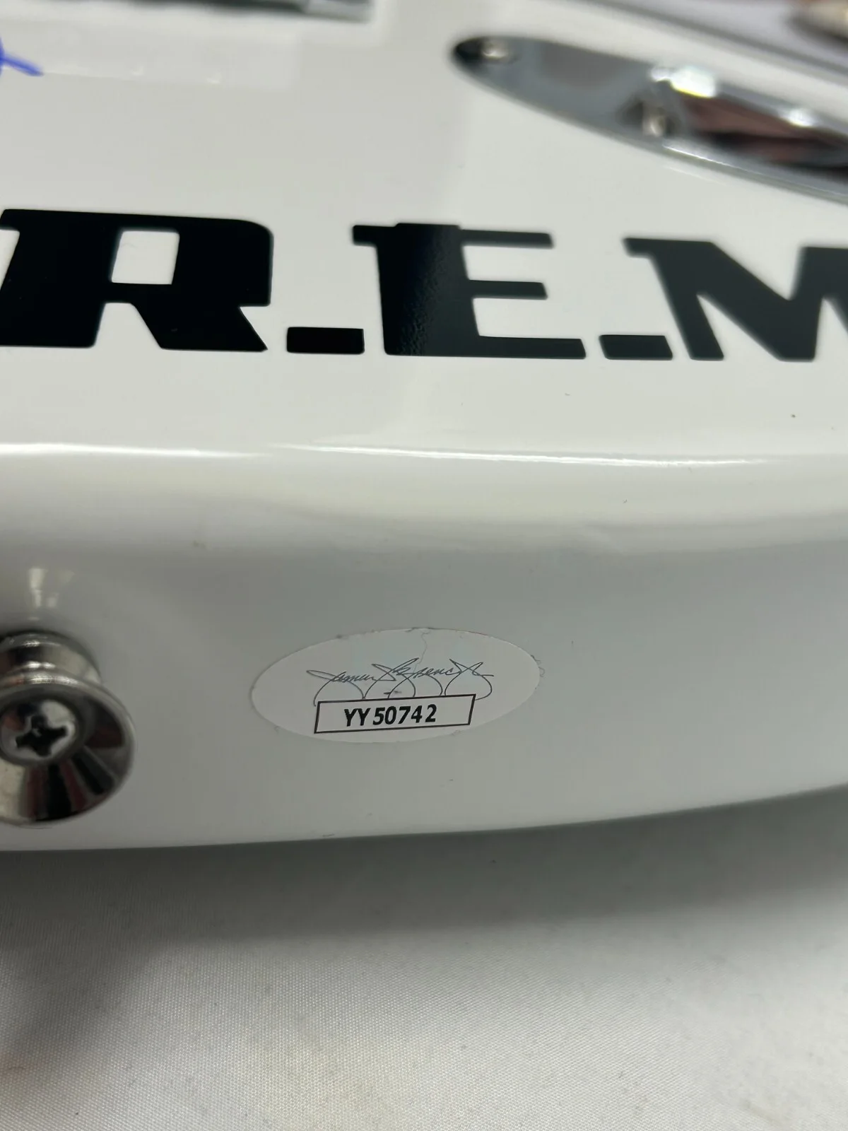 Peter Buck of REM signed Electric Guitar JSA COA LOA, изображение 4