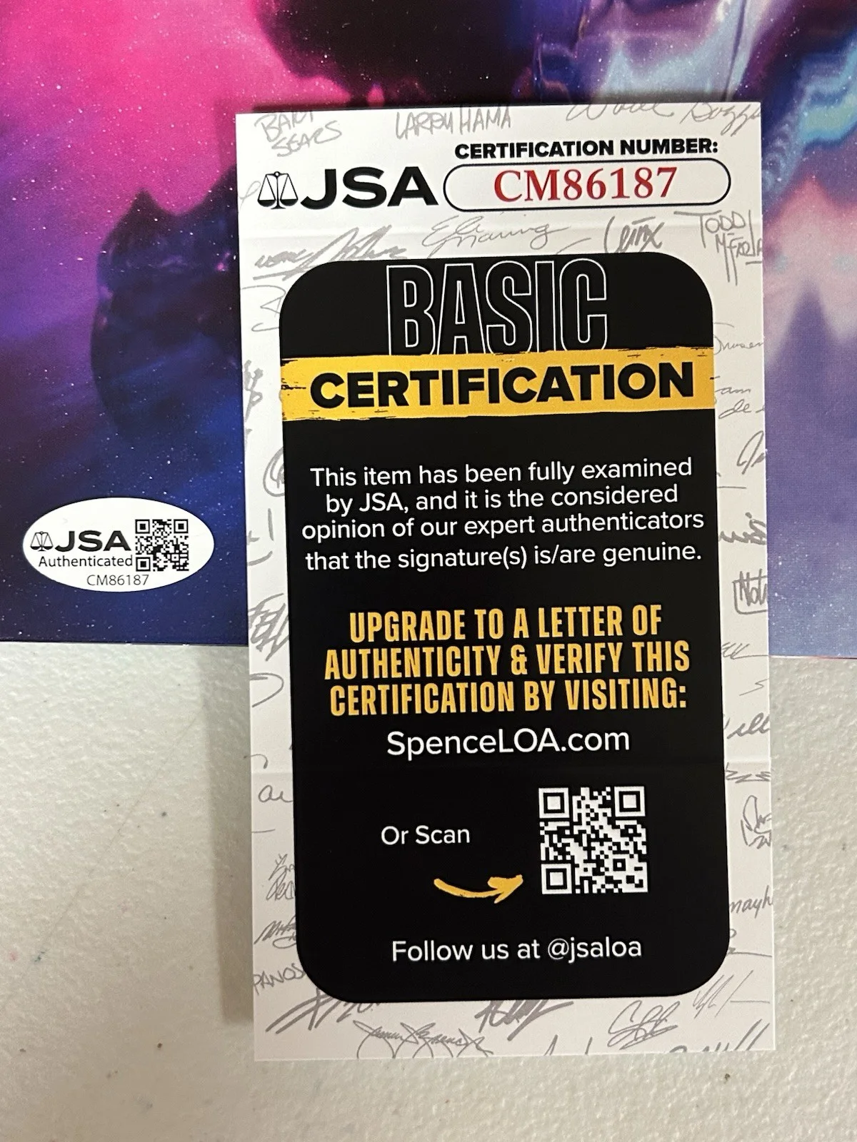 ERRA AUTOGRAPHED SIGNED NEON LP VINYL ALBUM WITH JSA COA # CM86187, image 5