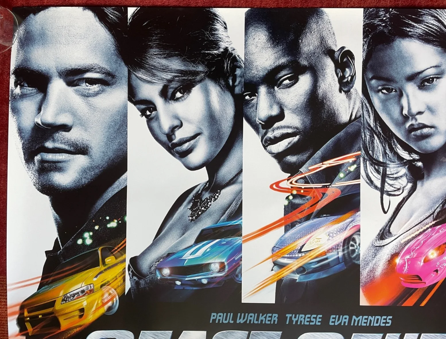 2 FAST 2 FURIOUS (2003) Original UK Quad Movie Poster + FREE Fast 5, изображение 2