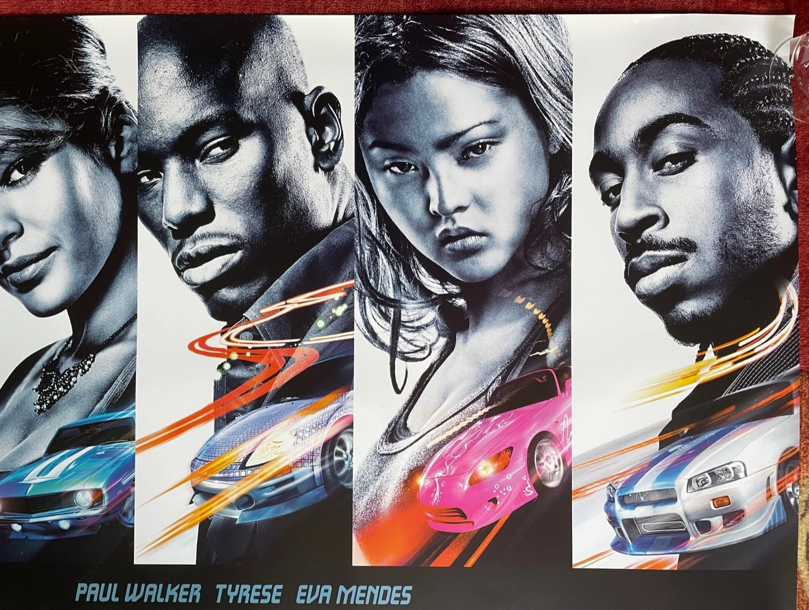 2 FAST 2 FURIOUS (2003) Original UK Quad Movie Poster + FREE Fast 5, изображение 3
