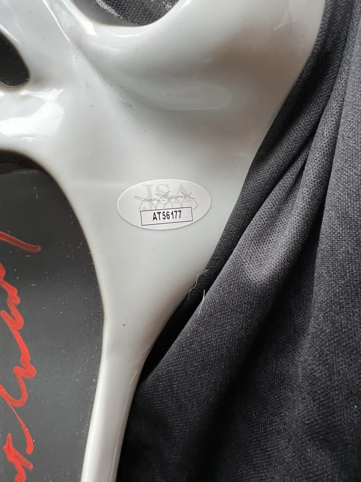 Dermot Mulroney — Dermot Mulroney Signed Ghostface Mask JSA SCREAM Horror, image 3