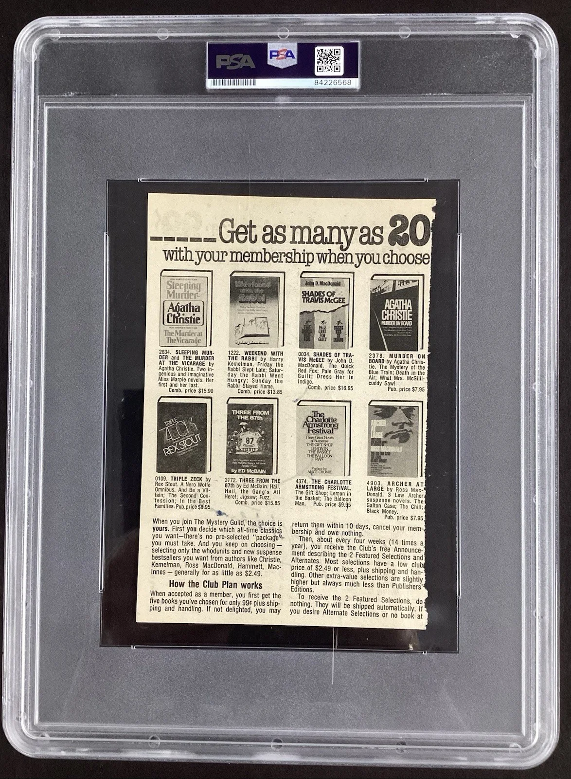 Sir Alfred Hitchcock — Alfred Hitchcock Vintage Signed Mystery Magazine 3/78 Psycho Birds Auto PSA/DNA, изображение 5