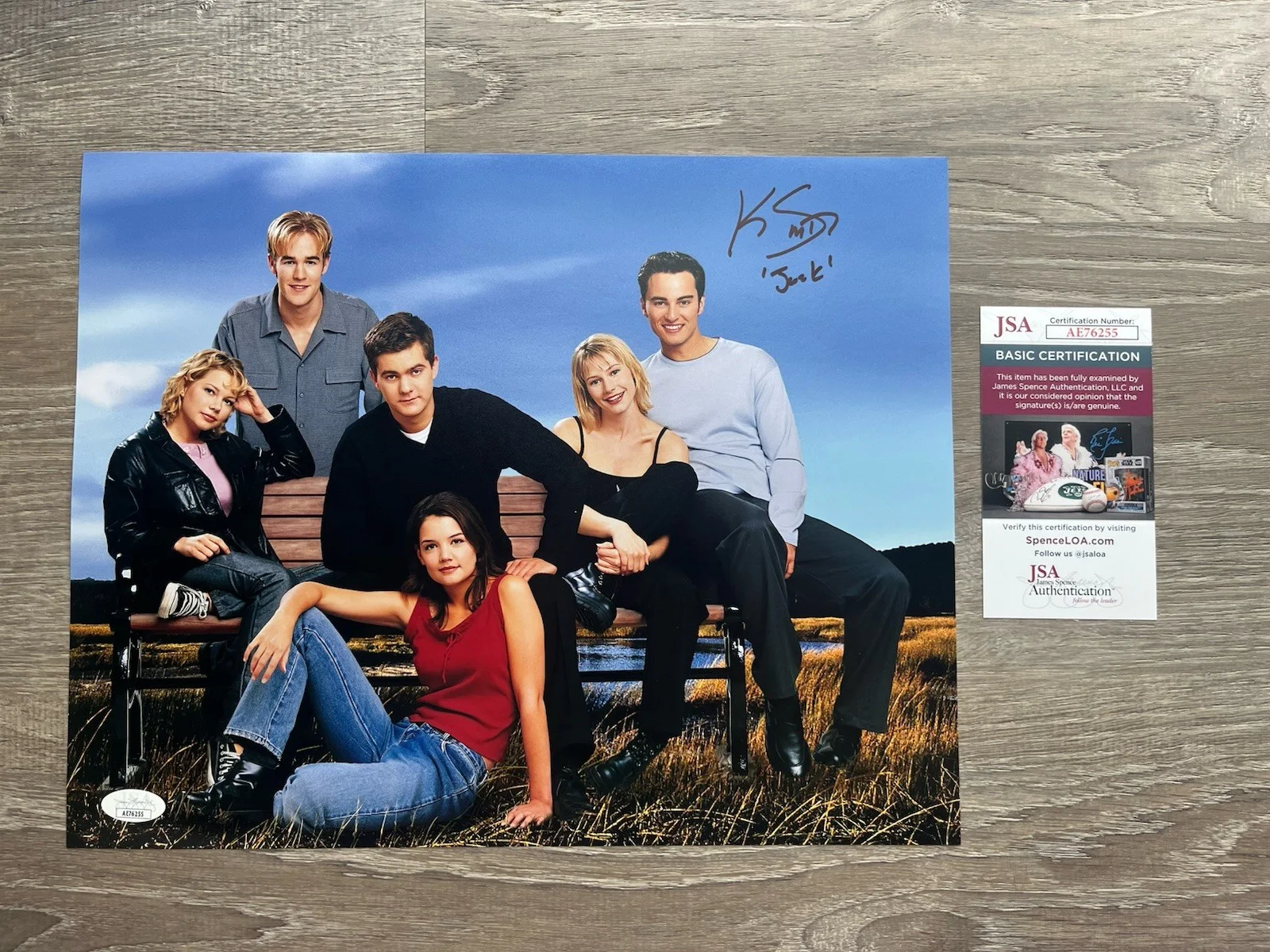 Kerr Smith — Kerr Smith Signed Dawsons Creek 11x14 Photo JSA COA Jack