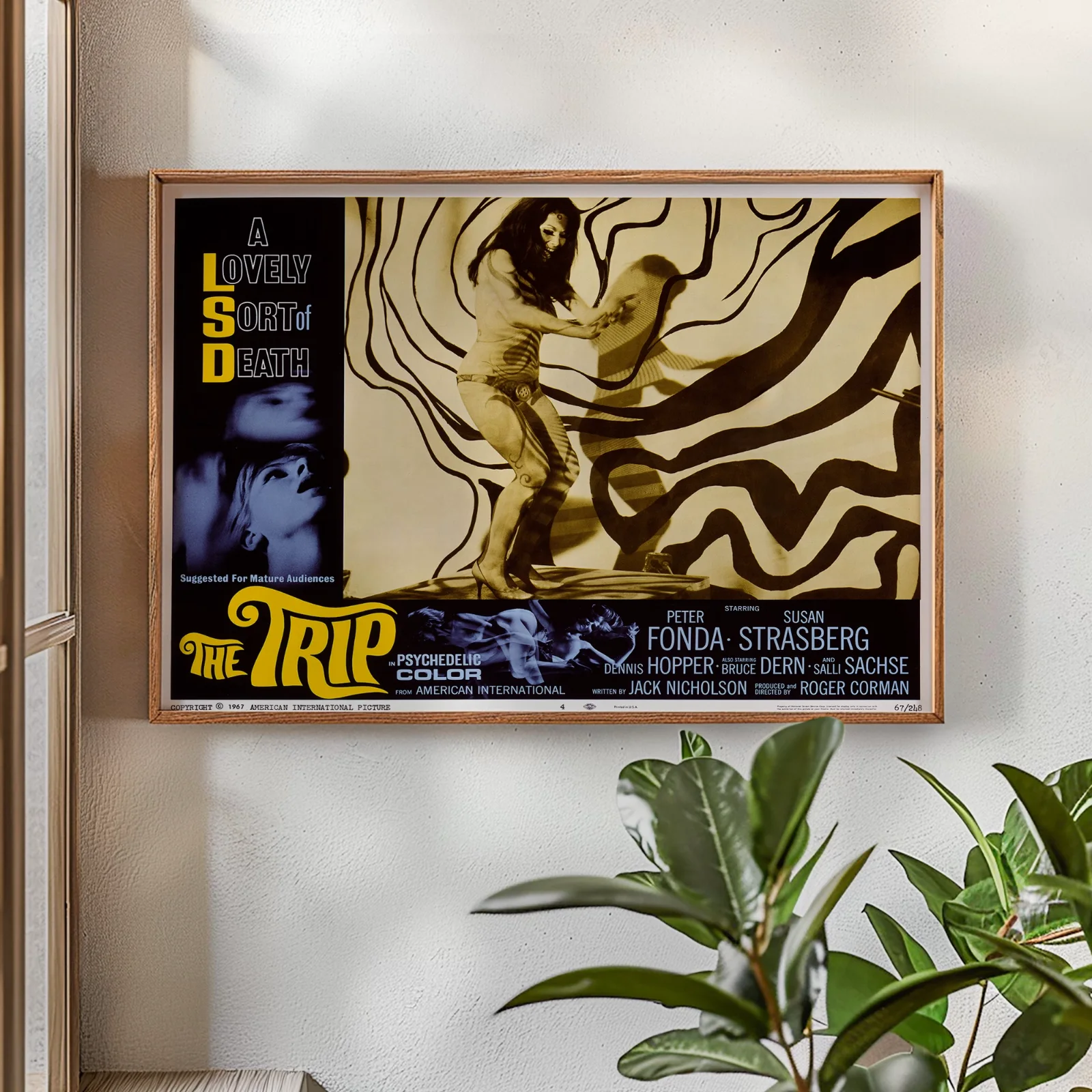 The Trip - 1967 Psychedelic Avant Garde Restored 30" x 40" UK Quad Poster, image 2
