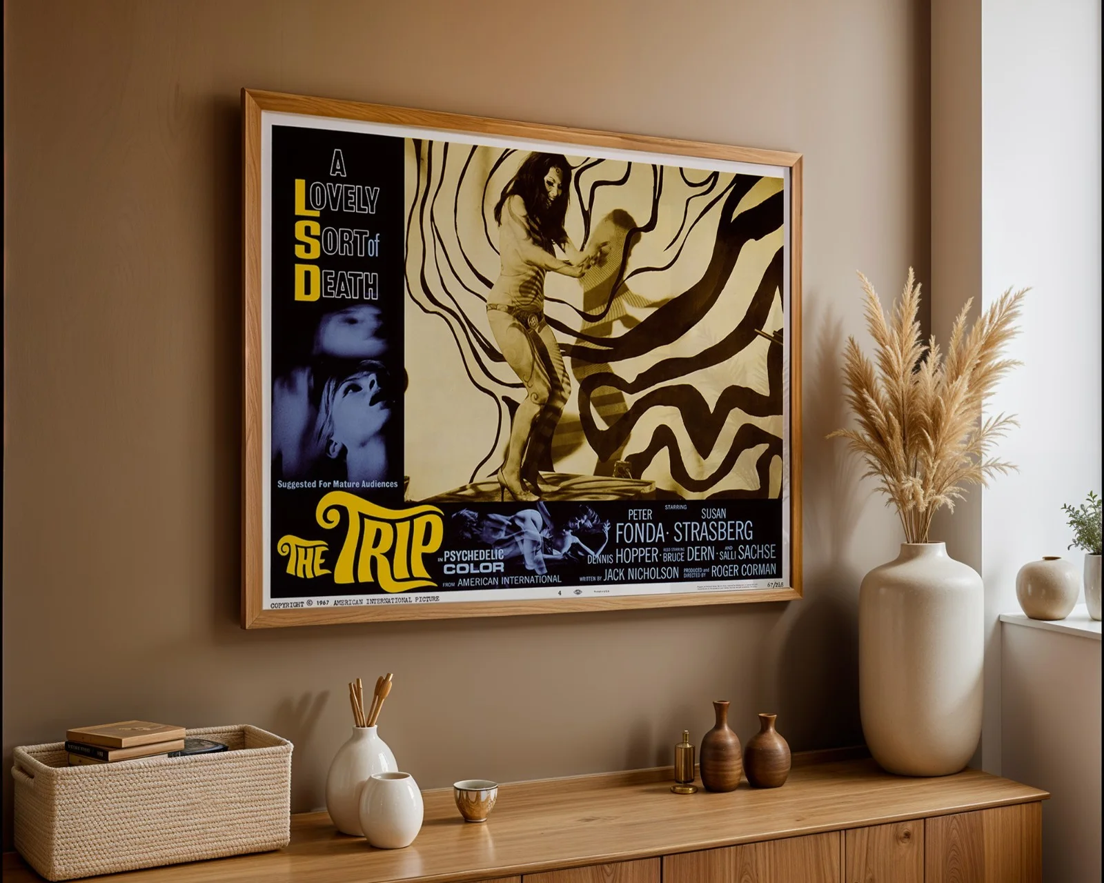 The Trip - 1967 Psychedelic Avant Garde Restored 30" x 40" UK Quad Poster, image 3