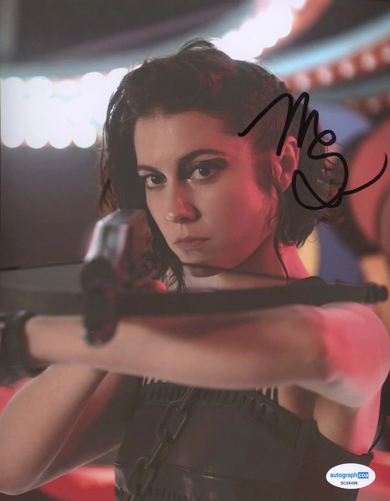 Mary Elizabeth Winstead — Mary Elizabeth Winstead signed "BIRDS OF PREY" 8x10 Photo HOT Huntress ACOA COA, изображение 3