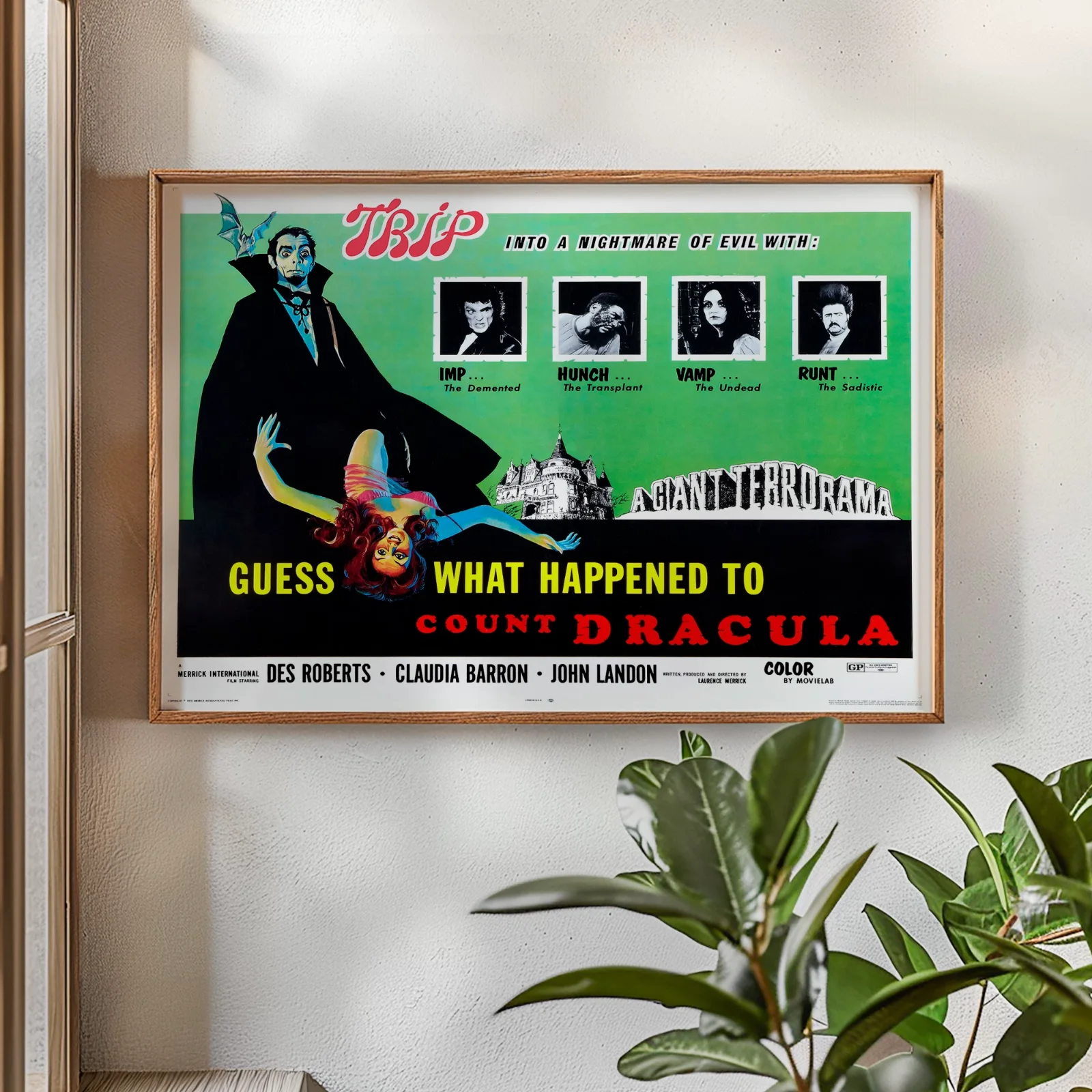 Guess What Happened to Count Dracula - 1971 Restored 30" x 40" UK Quad Poster, image 2