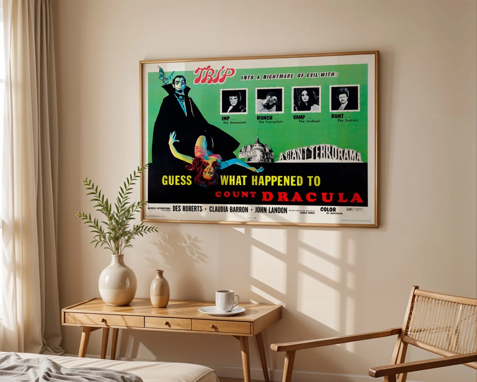 Guess What Happened to Count Dracula - 1971 Restored 30" x 40" UK Quad Poster, image 3