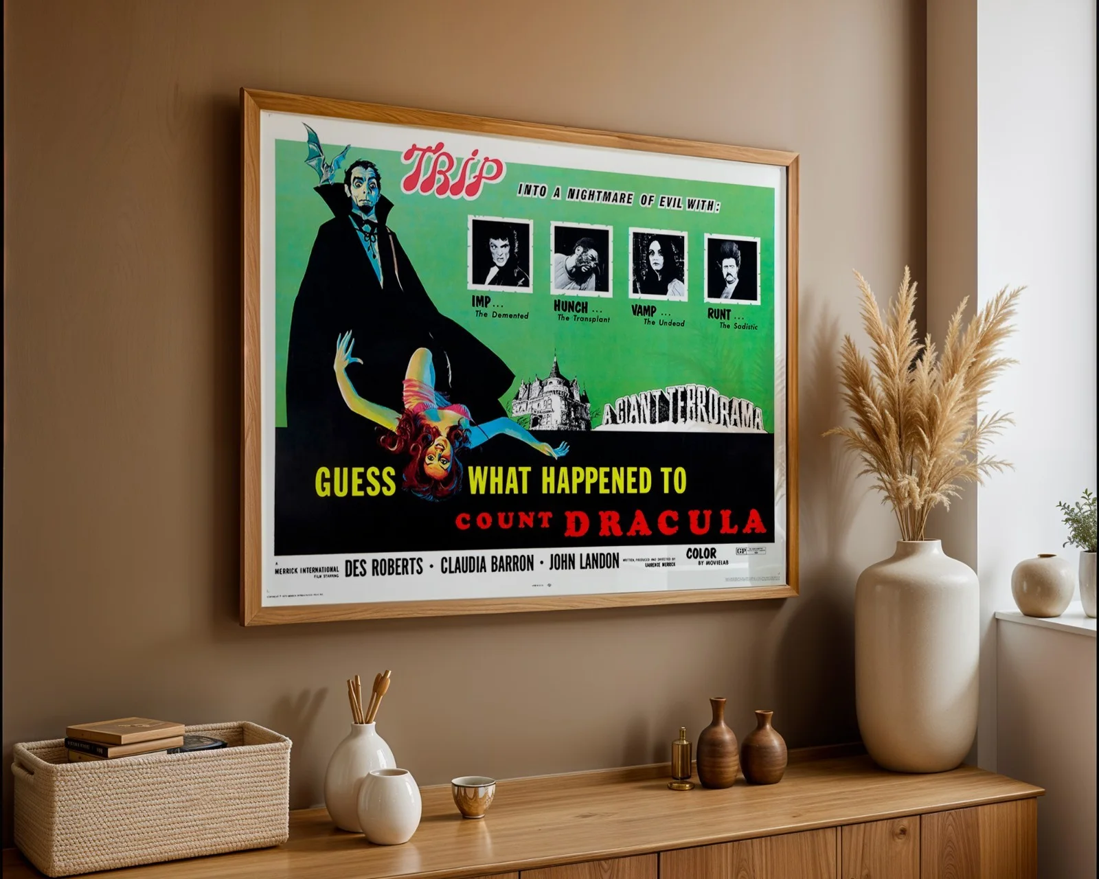 Guess What Happened to Count Dracula - 1971 Restored 30" x 40" UK Quad Poster, image 4