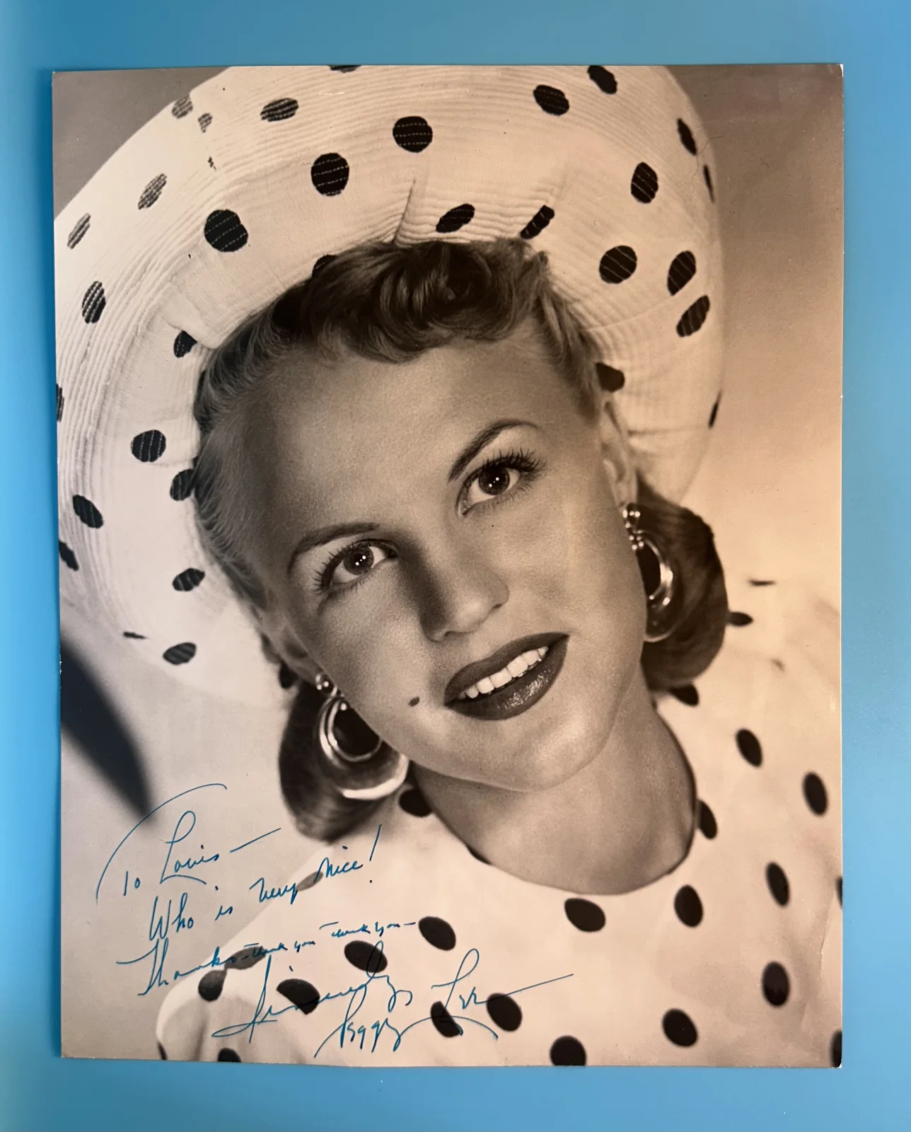Peggy Lee — Peggy Lee Signed Photo 8x10 Photography JSA Autographs Best Celebrity Autographs, изображение 3