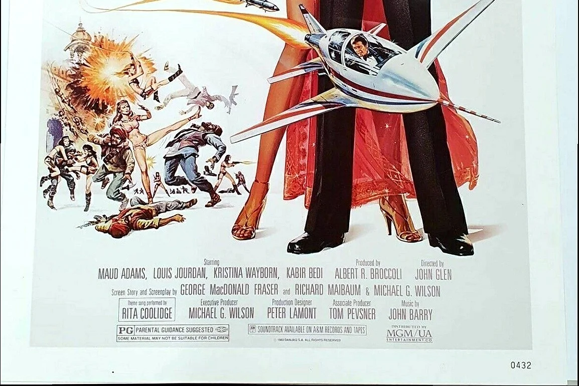 James Bond 007 Octopussy Vintage Poster A2 Size 1983 Film Memorabilia, изображение 3