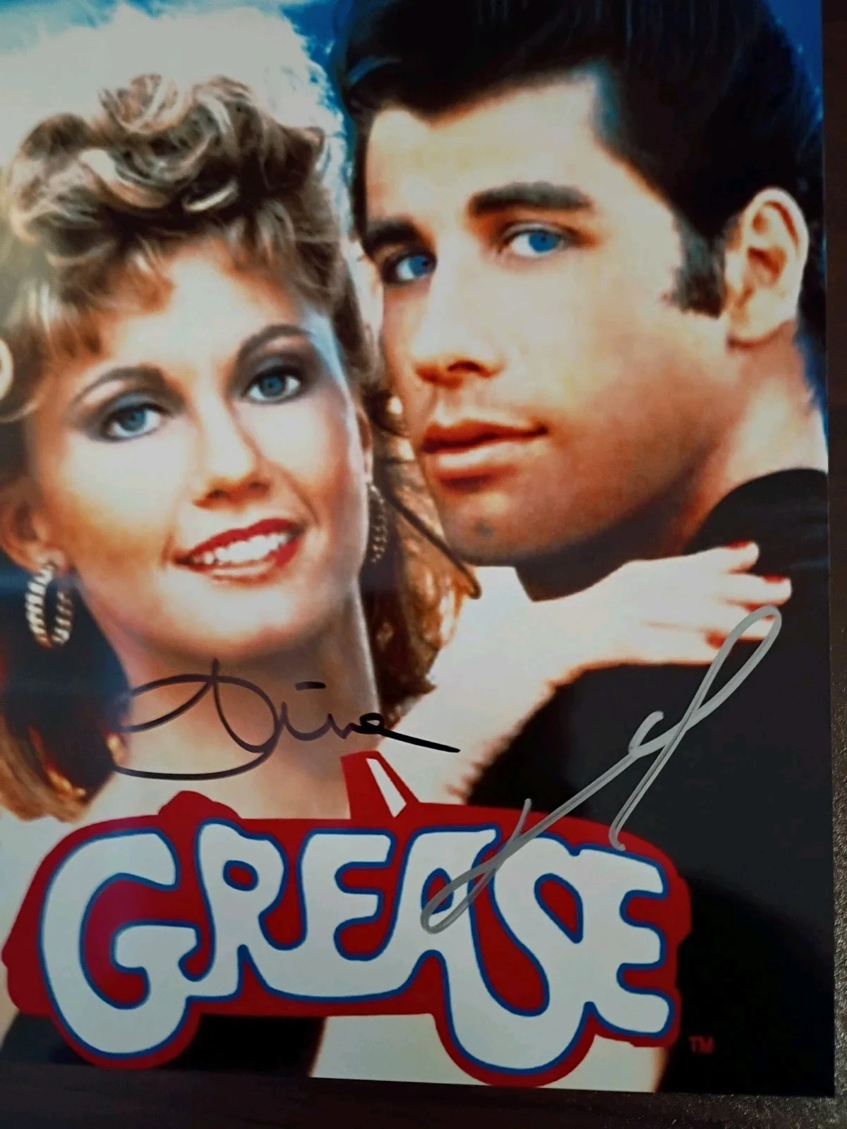 Olivia Newton John / John Travolta — Grease Olivia Newton John / John Travolta Signed 8x10 with COA And Matching Stic, image 4
