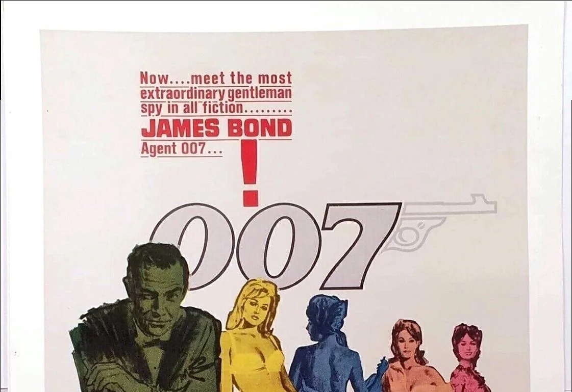 James Bond 007 Dr No Vintage Poster A2 Size 1962 Film Memorabilia, изображение 2