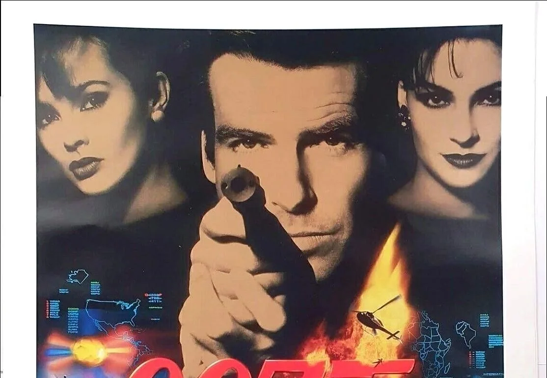James Bond 007 Goldeneye Vintage Poster A2 Size 1995 Film Memorabilia, изображение 2