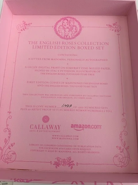 Madonna The English Roses Autographed Book Set 1423/1500 (JSA LOA), image 2