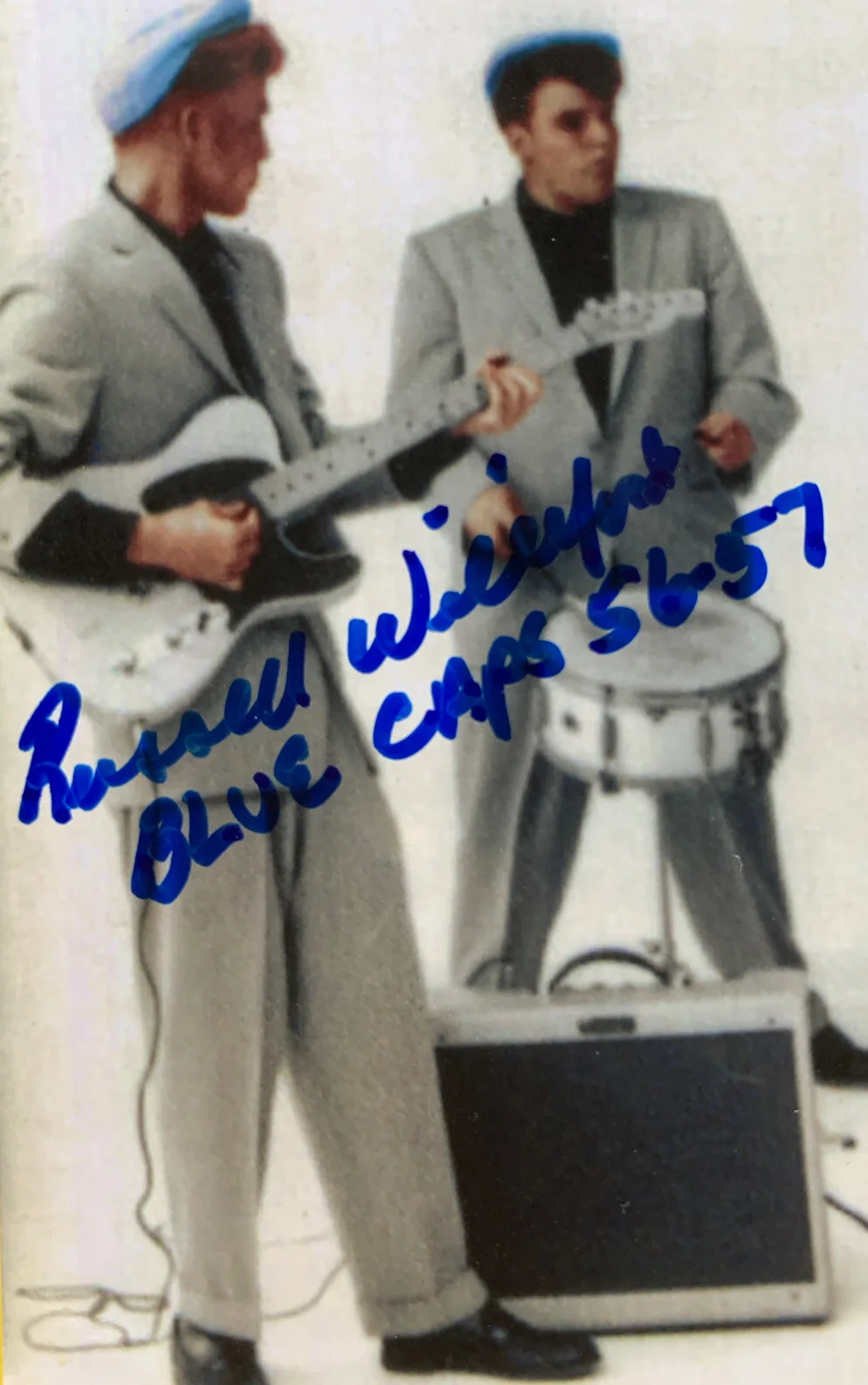 Russell Williford — 1957 Russell WILLIFORD SIGNED Gene Vincent Movie Photo Blue Caps Vintage #46/50, изображение 2
