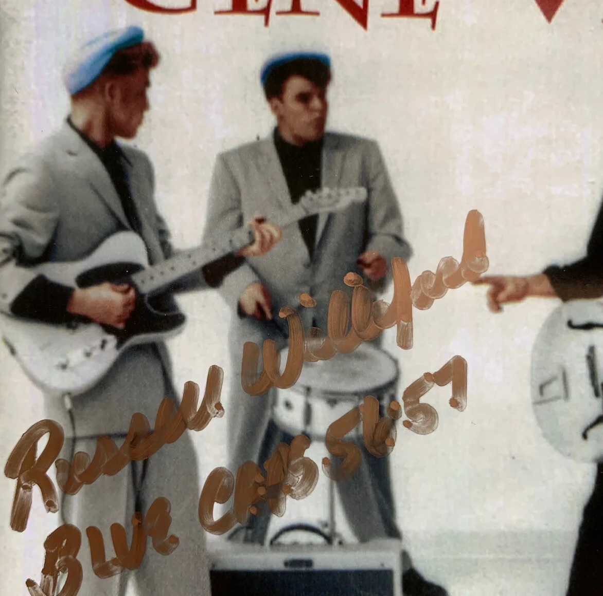 Russell Williford — 1957 Russell WILLIFORD SIGNED Gene Vincent Movie Photo Blue Caps Vintage #10/50, изображение 2
