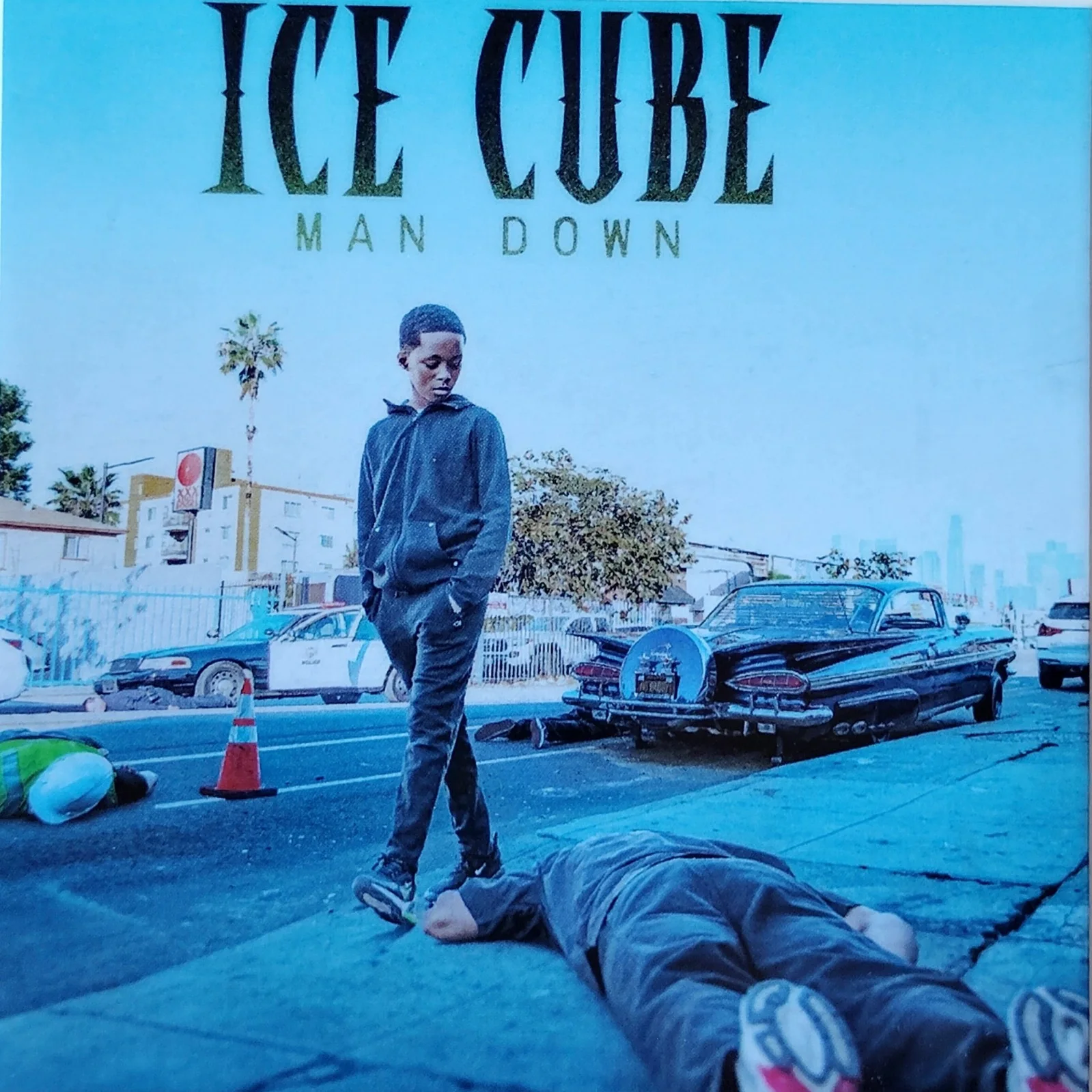Ice Cube — Ice Cube Signed Man Down Framed CD Booklet Beckett BAS COA Rap Hip Hop Autograph, image 3