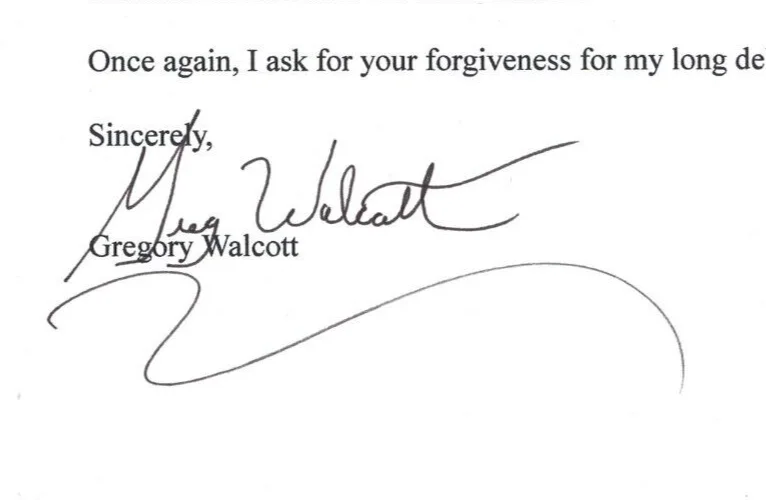 Gregory Walcott — GREGORY WALCOTT Autograph Plan 9 From Outer Space FREE SHIPPING! Clint Eastwood, image 2