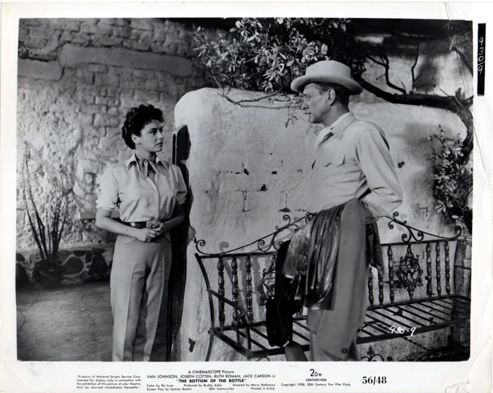 BOTTOM OF THE BOTTLE 1956 Van Johnson, Joseph Cotten, Ruth Roman 12 STILLS, изображение 3