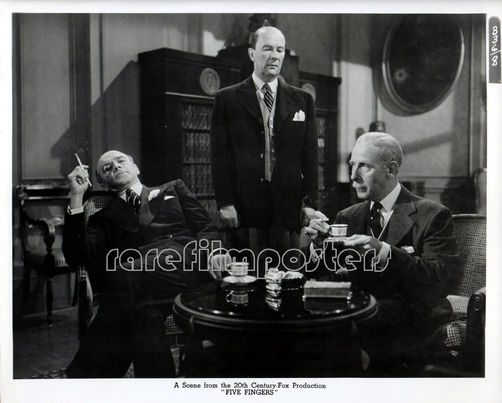 FIVE FINGERS 1952 James Mason, Danielle Darrieux, Michael Rennie 12 STILLS, image 3