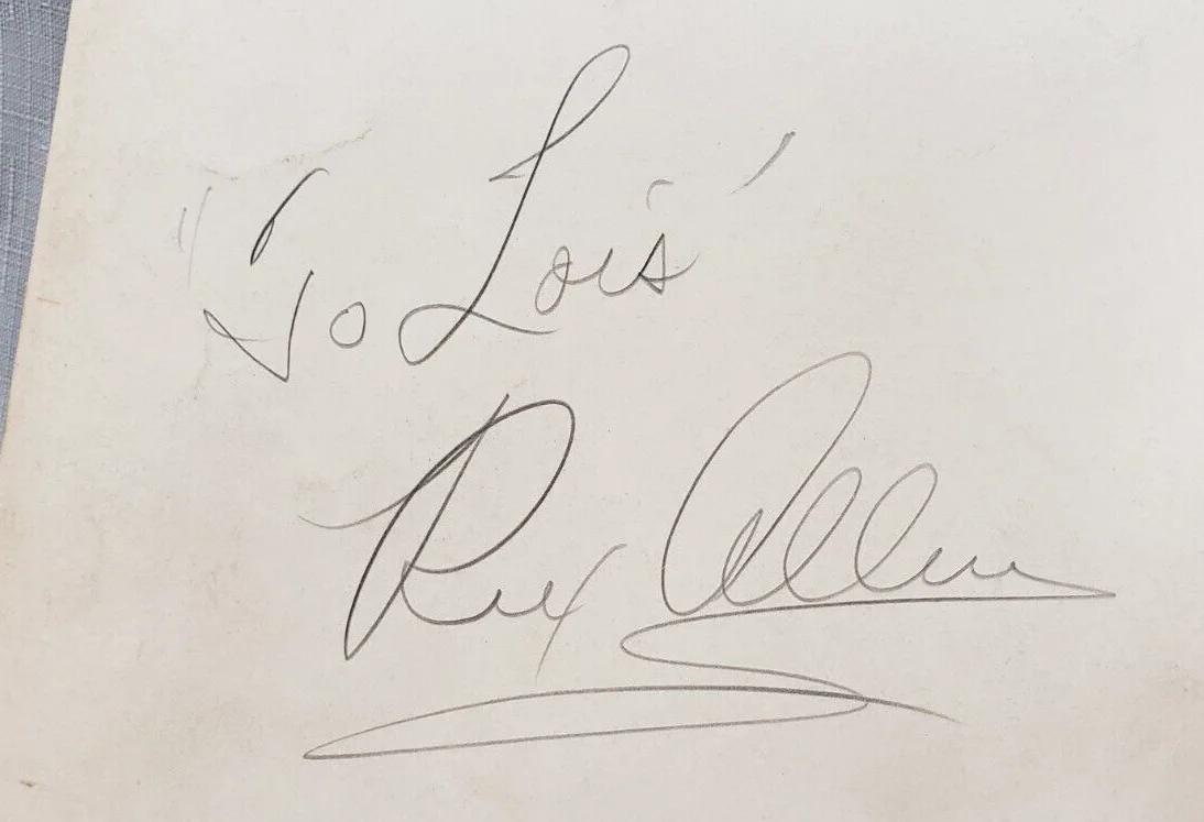 REX ALLEN — 1946 REX ALLEN SINGING ARIZONA COWBOY SIGNED 8x10 PHOTO & SONGBOOK, Autographed, изображение 5
