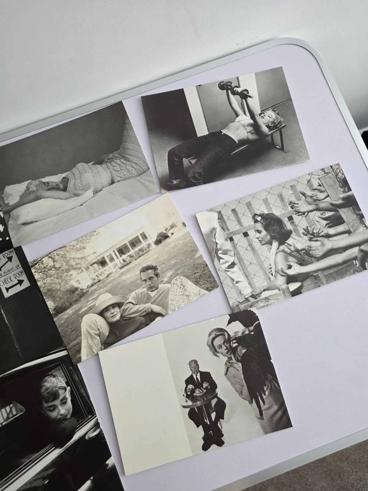 Rare Magnum Postcard Folder Marilyn Monroe Audrey Hepburn Paul Newman Collectors, image 5