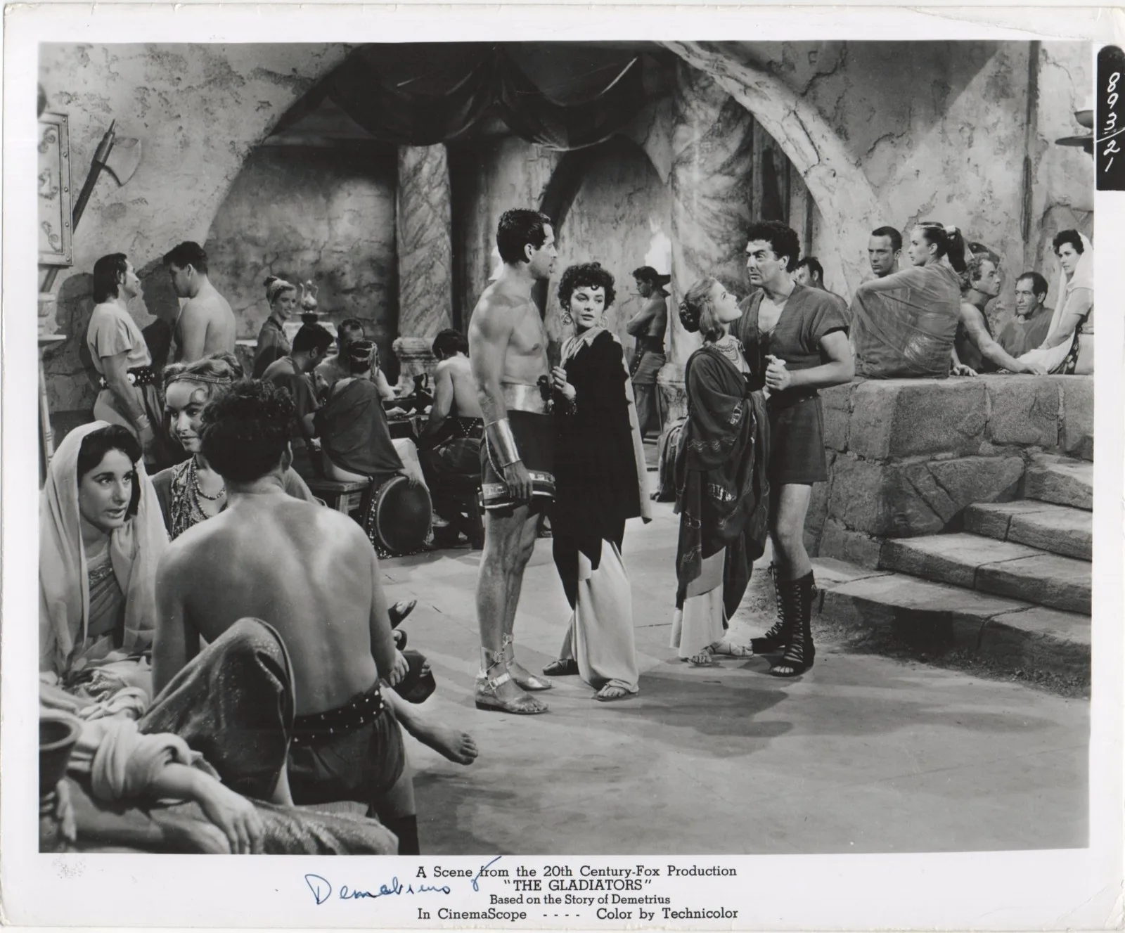 DEMETRIUS AND THE GLADIATORS 1954 Victor Mature, Debra Paget 5 10x8 STILLS, изображение 5