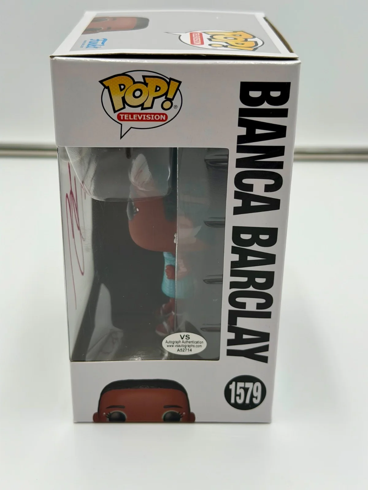 Joy Sunday — Joy Sunday Signed Bianca Barclay Funko Pop Wednesday Addams VSA COA w/protector, image 3
