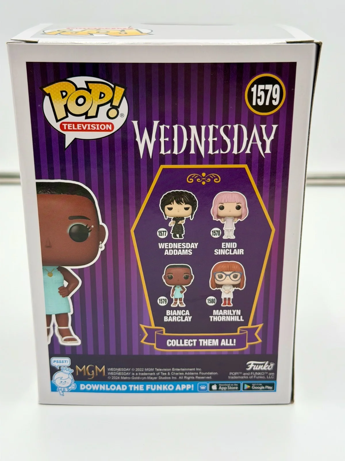 Joy Sunday — Joy Sunday Signed Bianca Barclay Funko Pop Wednesday Addams VSA COA w/protector, image 4