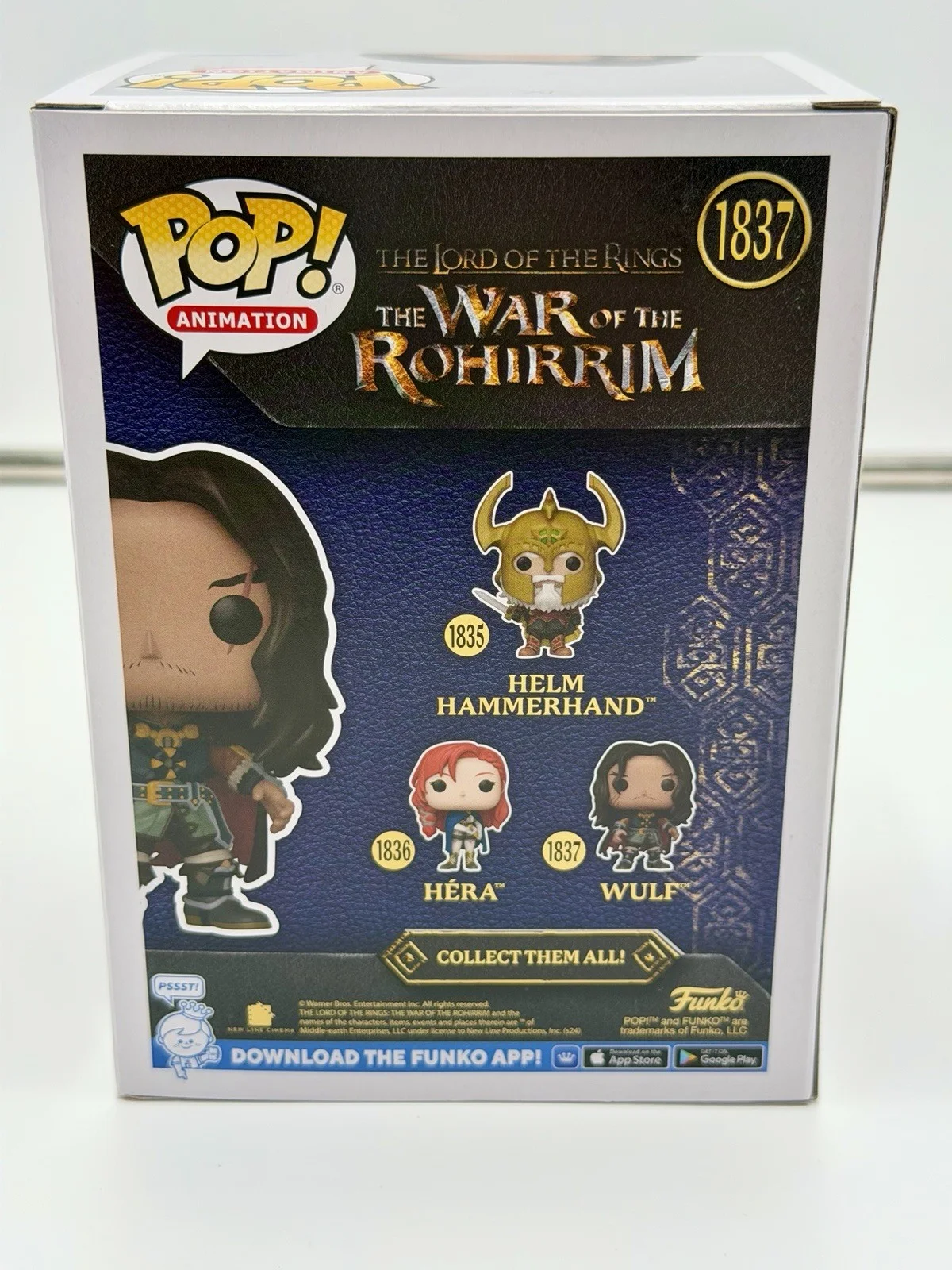 Luke Pasqualino — Luke Pasqualino Signed Wulf Funko Pop The Lord Of The Rings TSA COA w/protector, изображение 4