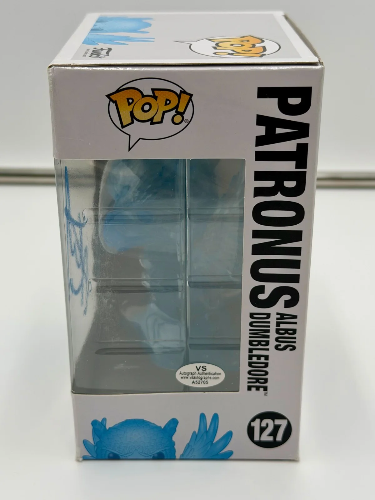 Daniel Radcliffe — Daniel Radcliffe Signed Patronus Funko Pop Harry Potter #127 VSA COA w/protector, image 3