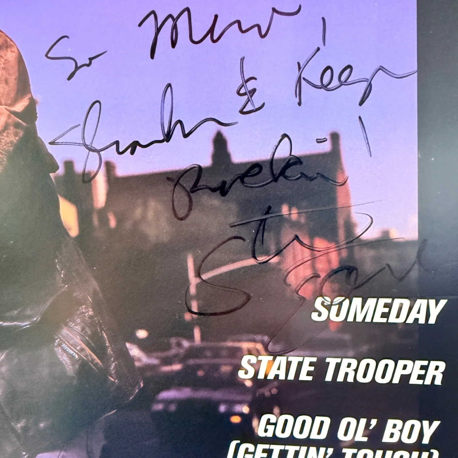 AUTOGRAPHED | Steve Earle GOLD STAMPED PROMO | VINYL 12" w/pic sleeve MCA-5713, изображение 3