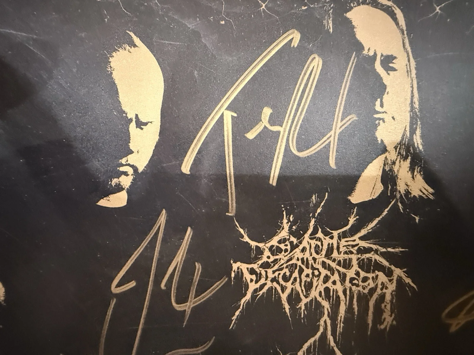 Cattle Decapitation Signed Poster (Inner Gatefold Art 2023 Terrasite) w/ JSA, image 4