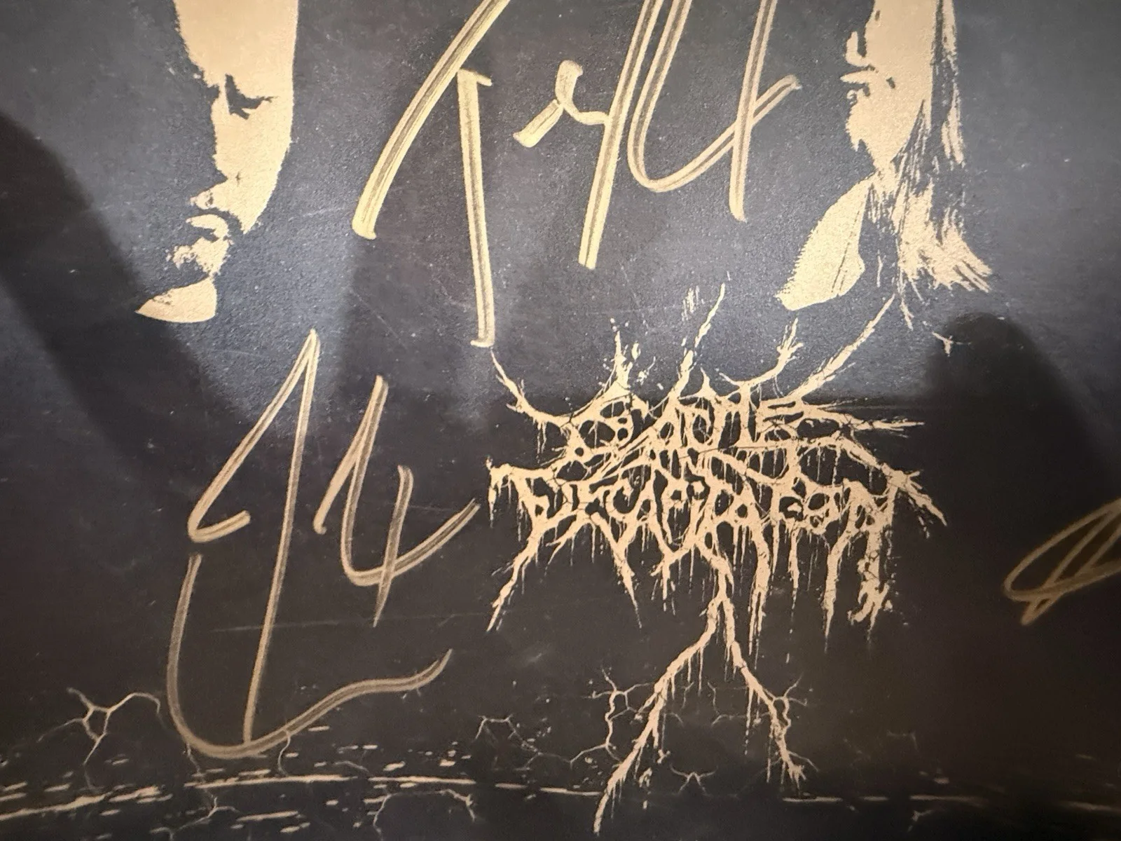 Cattle Decapitation Signed Poster (Inner Gatefold Art 2023 Terrasite) w/ JSA, image 5