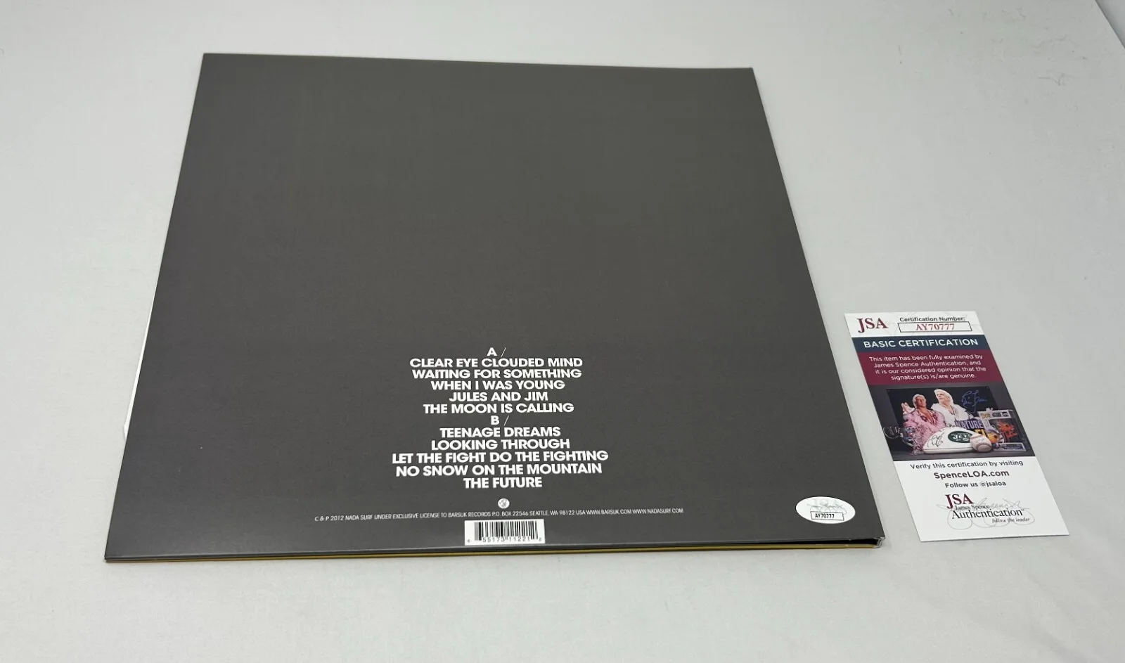 Matthew Caws signed Nada Surf The Stars Are Indifferent Astronomy Album JSA COA, image 2