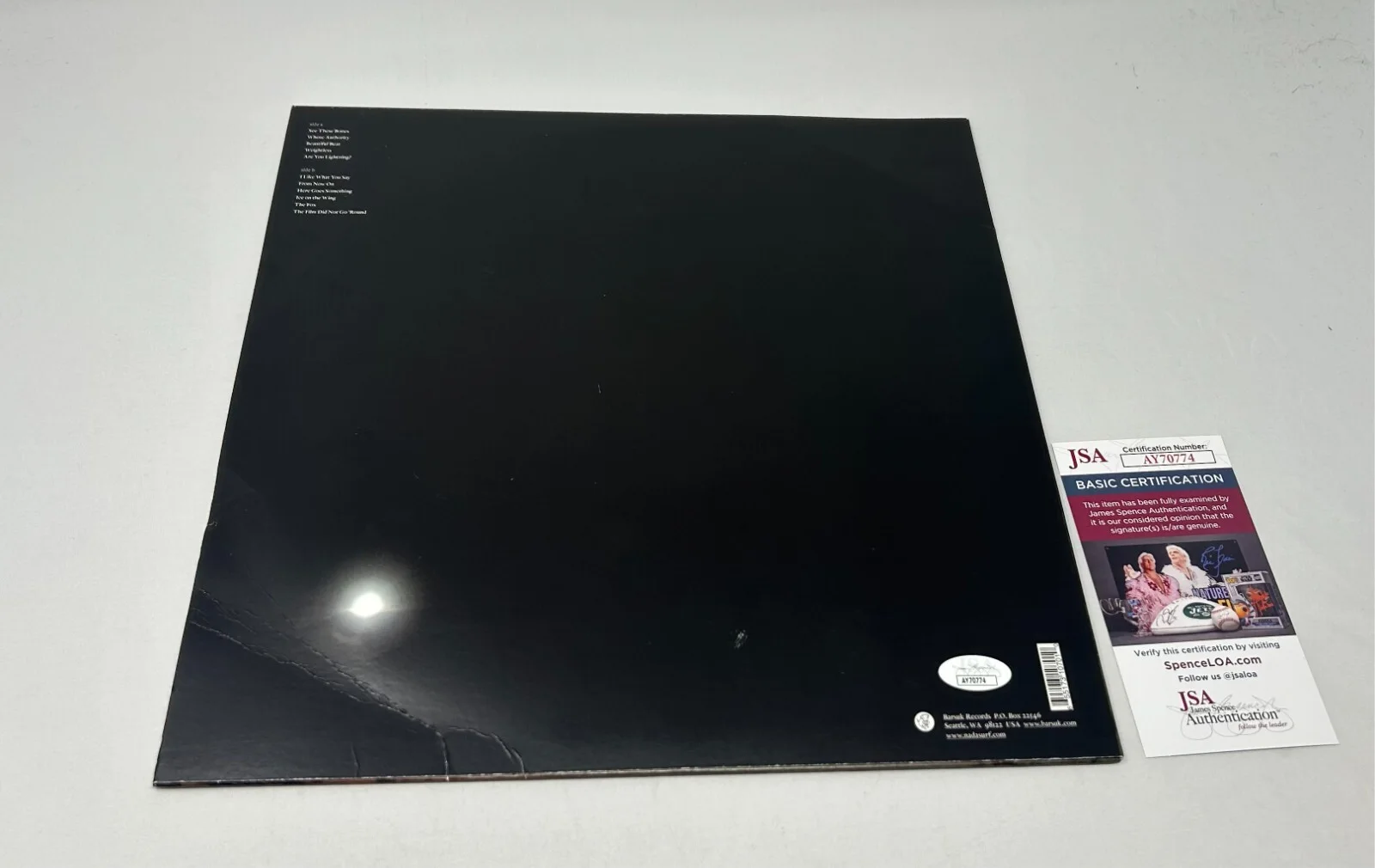 Matthew Caws signed Nada Surf Lucky Album JSA COA, image 2