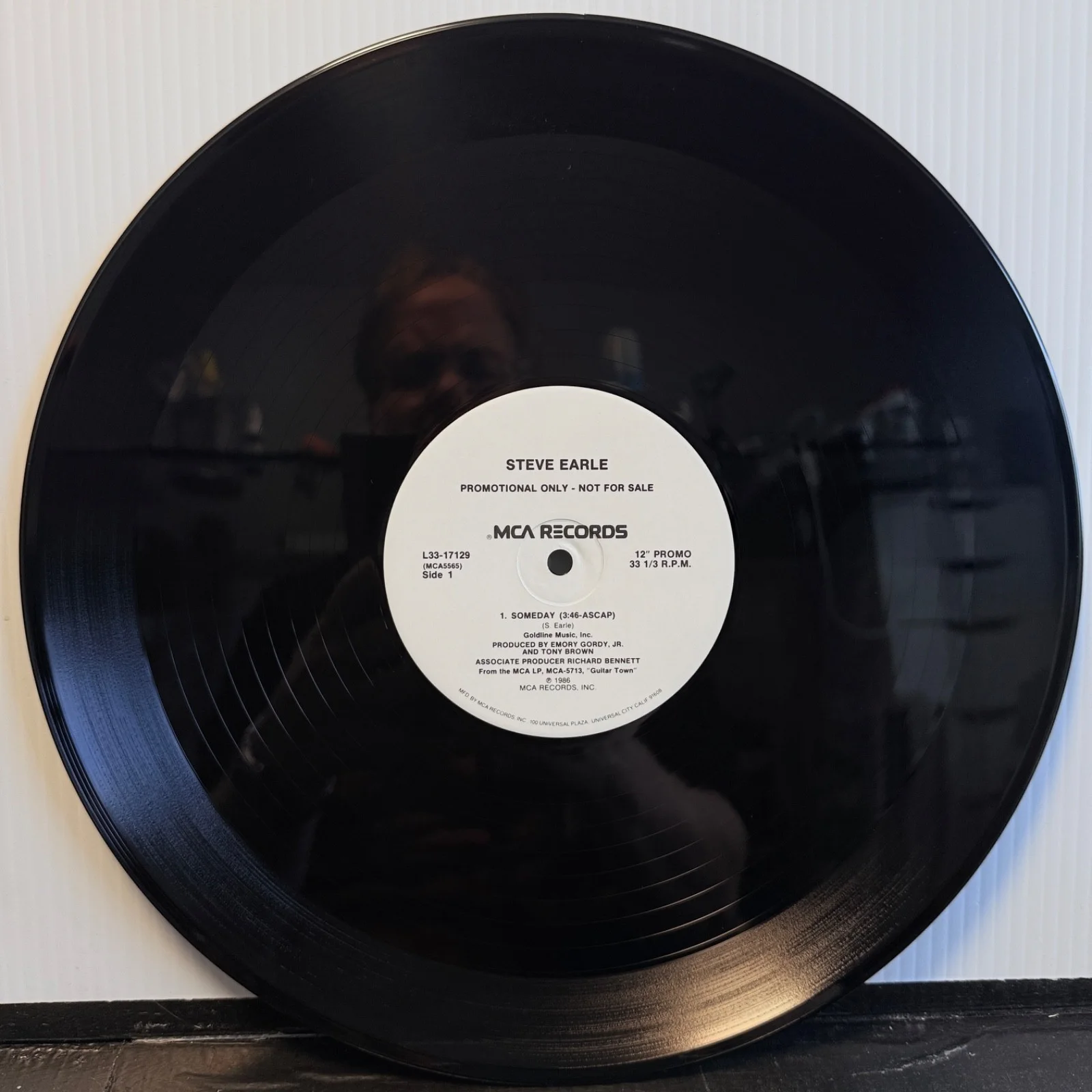 AUTOGRAPHED | Steve Earle "Someday" PROMOTIONAL vinyl picture sleeve | L33-17129, изображение 4