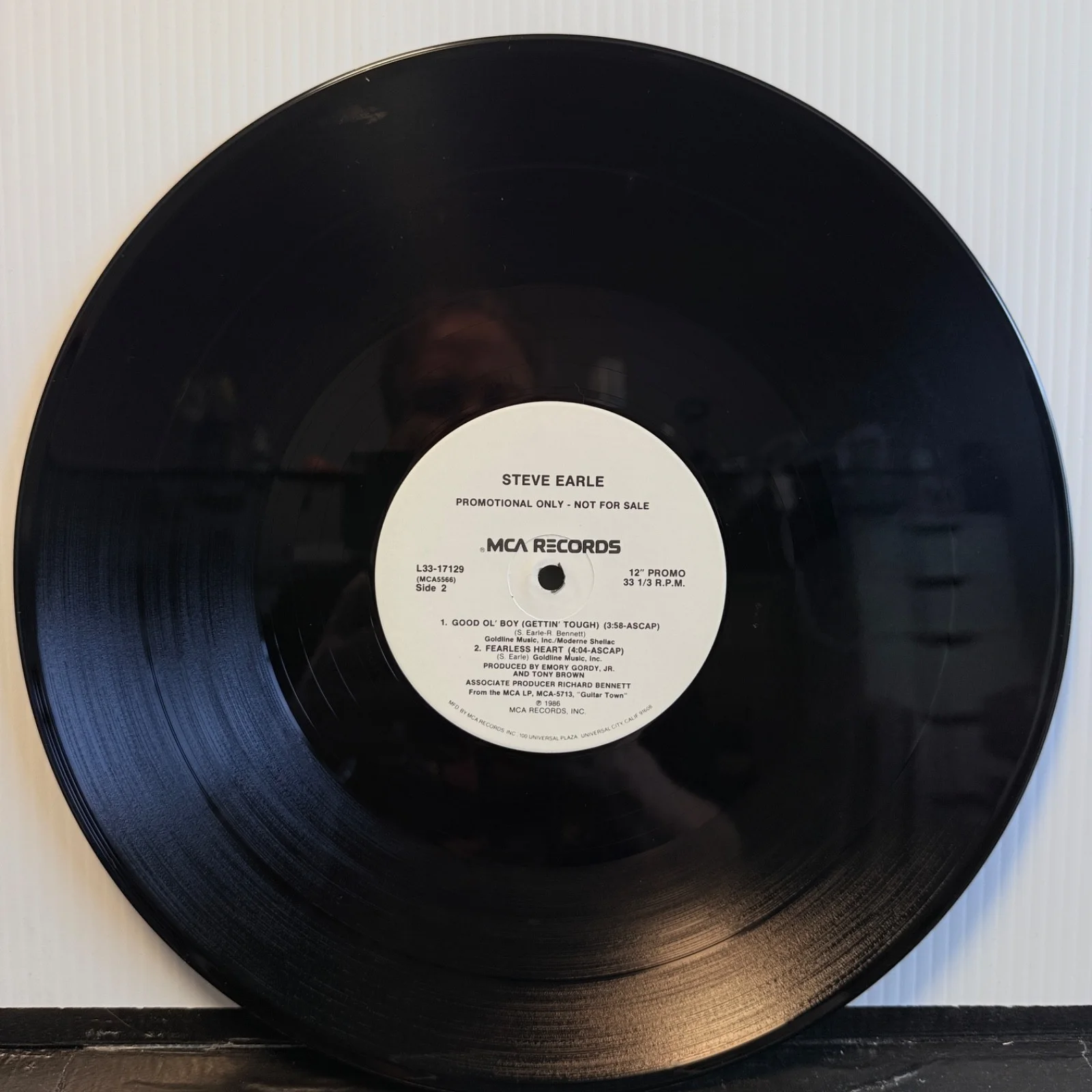 AUTOGRAPHED | Steve Earle "Someday" PROMOTIONAL vinyl picture sleeve | L33-17129, изображение 5